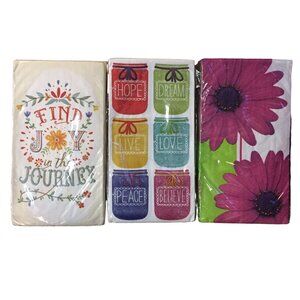 3 Packages Of Guest Towels NEW Thick Paper Napkins Hand Towels